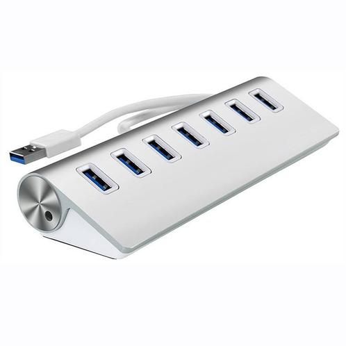 DrPhone - Aluminium USB Hub - 7 USB 3.0 poorten - Multi, Informatique & Logiciels, Ordinateurs & Logiciels Autre, Envoi