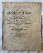 Johann Andreas Bose / Georg Wonna - Aram Ignoti Dei -