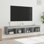 vidaXL Tv-meubels met LED-verlichting 2 st 80x30x30 cm, Verzenden, Nieuw