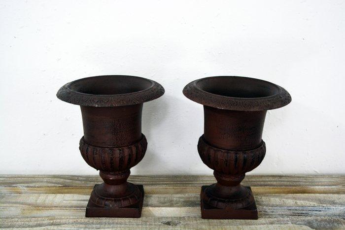 Bloempot (2) - Gietijzer, Antiek en Kunst, Curiosa en Brocante