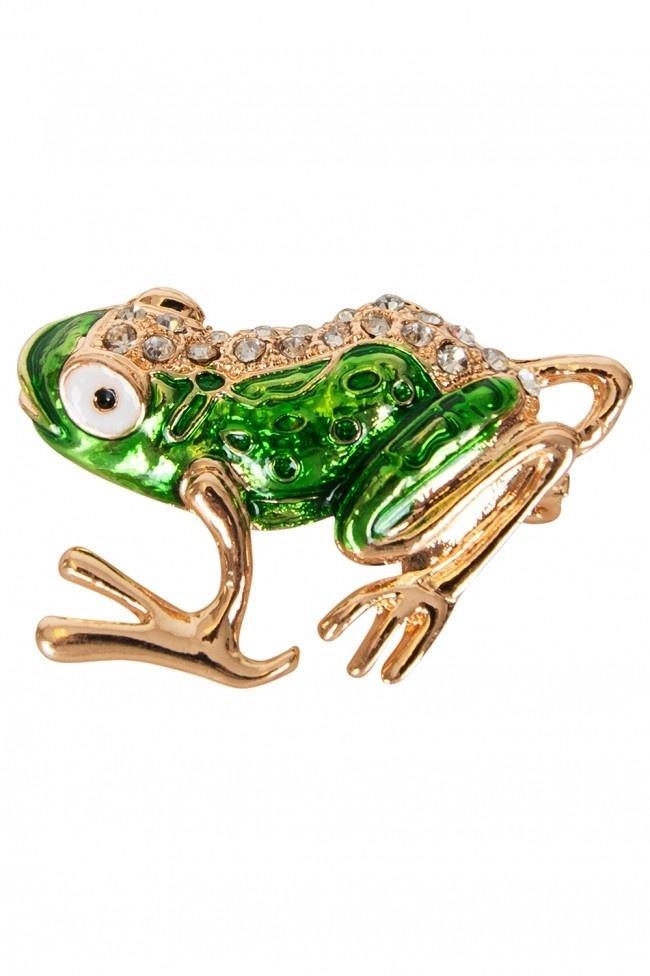 Broche Kikker 5X3.8Cm, Hobby en Vrije tijd, Feestartikelen, Nieuw, Verzenden