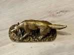 sculptuur, Cane da caccia - 14 cm - Brons