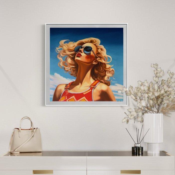 Biatturi Irina - Femme aux Lunettes, Antiek en Kunst, Kunst | Designobjecten