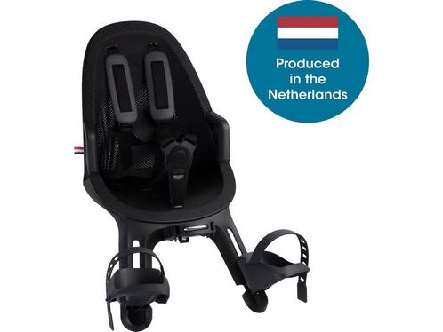 Qibbel Air Fietsstoeltje Voor - Black - Stuurpenbevestiging, Fietsen en Brommers, Fietsaccessoires | Fietsstoeltjes, Zo goed als nieuw