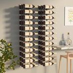 vidaXL Casier à vin mural pour 36 bouteilles 2 pcs Blanc, Neuf, Verzenden