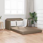 vidaXL Vloersofa Bed 2-in-1 Cappuccino 124x71x78 cm, Verzenden, Nieuw