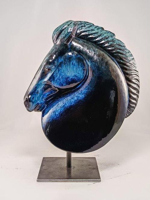 Salvatore Alibrio - Testa di cavallo, Antiek en Kunst, Kunst | Schilderijen | Modern