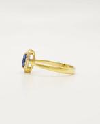 Zonder Minimumprijs - Ring - 14 karaat Geel goud Saffier -, Handtassen en Accessoires, Ringen, Nieuw
