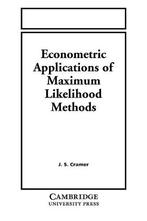 Econometric Applications Likelihood, Cramer, Jan Salomon, Gelezen, Jan Salomon Cramer, Verzenden
