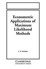 Econometric Applications Likelihood, Cramer, Jan Salomon, Boeken, Verzenden, Gelezen, Jan Salomon Cramer