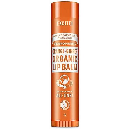 Dr. Bronners Organic Lip Balm Orange-Ginger 4 g, Bijoux, Sacs & Beauté, Beauté | Cosmétiques & Maquillage, Envoi