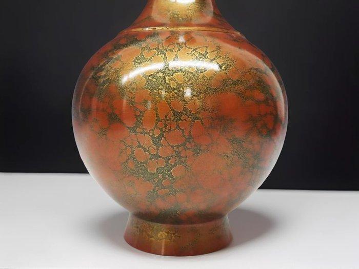 Vaas - Brons - Japan - H27,5cm Houn Bloemenvaas (Zonder, Antiquités & Art, Antiquités | Autres Antiquités