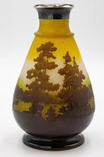 Art Nouveau Emile Gallé Cameo glass vase - 1890/1900 - Vaas, Antiek en Kunst