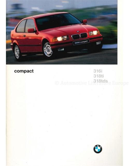 1996 BMW 3 SERIE COMPACT BROCHURE NEDERLANDS, Livres, Autos | Brochures & Magazines, Enlèvement ou Envoi