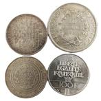 Frankrijk. Lot of 4 silver coins (10 Francs & 100 Francs), Postzegels en Munten