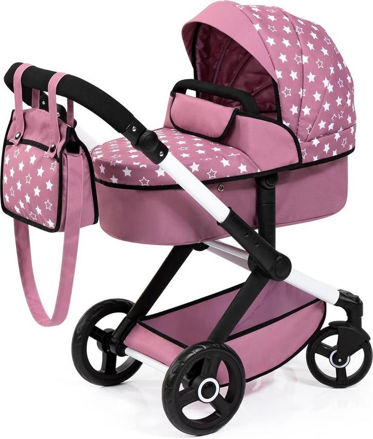 Bayer Design Xeo Combi poppenwagen - Donkerroze -, Enfants & Bébés, Jouets | Autre, Envoi