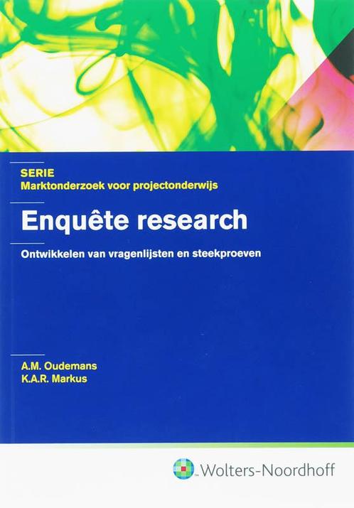 Enquete research 9789001700300, Boeken, Wetenschap, Zo goed als nieuw, Verzenden