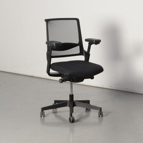 Frontseat bureaustoel , zwart, 2D armleggers, Huis en Inrichting, Bureaustoelen, Gebruikt, Ophalen of Verzenden