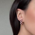 Zonder minimumprijs - Oorbellen Verguld - 2.37ct. tw., Nieuw