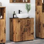 vidaXL Badkamerkast met plank met opslag Oud hout Bewerkt, Verzenden, Nieuw