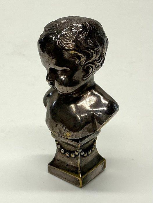 Antieke bronzen lakzegel – bustebeeldje van kind – ca. eind, Antiek en Kunst, Antiek | Overige Antiek