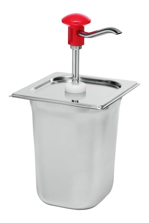 Sausdispenser met rode drukknopbediening | 3L | Portie, Zakelijke goederen, Horeca | Keukenapparatuur, Nieuw in verpakking, Verzenden