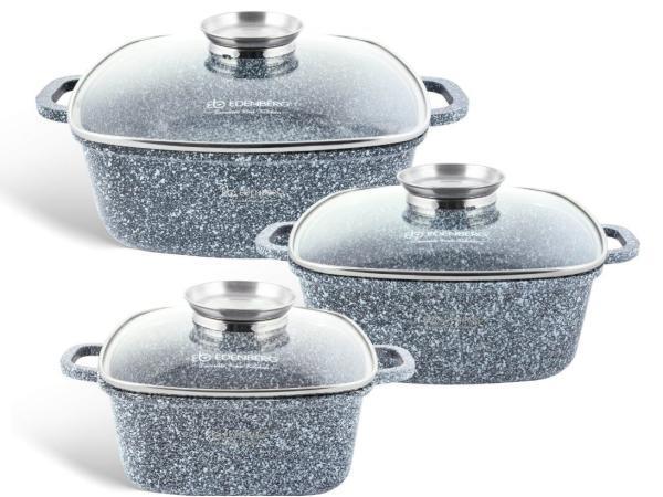 Veiling - 6-delige Luxe Pannenset van Gesmeed Aluminium, Huis en Inrichting, Keuken | Potten en Pannen, Nieuw