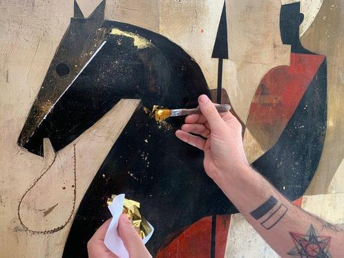 The RodriGuez (R&G) - BLACK KNIGHT - XL - NO Reserve, Antiek en Kunst, Kunst | Designobjecten