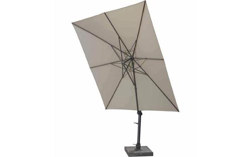 4 Seasons Outdoor Siesta parasol 300 x 300 cm taupe,, Tuin en Terras, Tuinsets en Loungesets