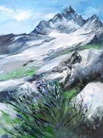 Anna Stakanova - Wildflowers in the Mountains, Antiek en Kunst