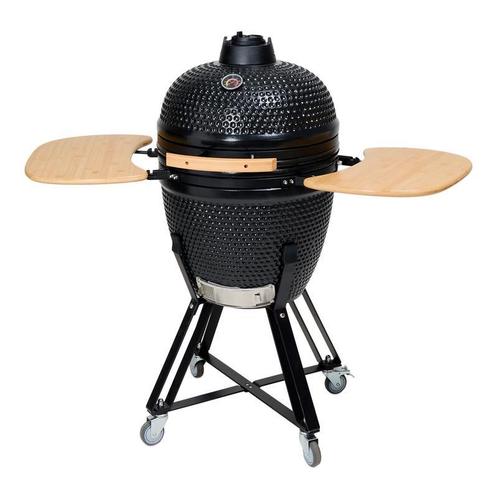 Barbecue à charbon kamado - 21 pouces - noir - 75 x 130 x, Tuin en Terras, Houtskoolbarbecues, Verzenden