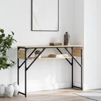 vidaXL Table console avec étagère chêne sonoma 105x30x75, Verzenden