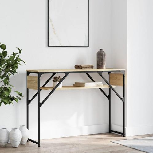 vidaXL Table console avec étagère chêne sonoma 105x30x75, Maison & Meubles, Tables | Tables de salon, Neuf, Envoi