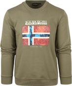 Napapijri Guiro Sweater Groen maat Maat 52/54 (L) Heren, Vêtements | Hommes, Verzenden