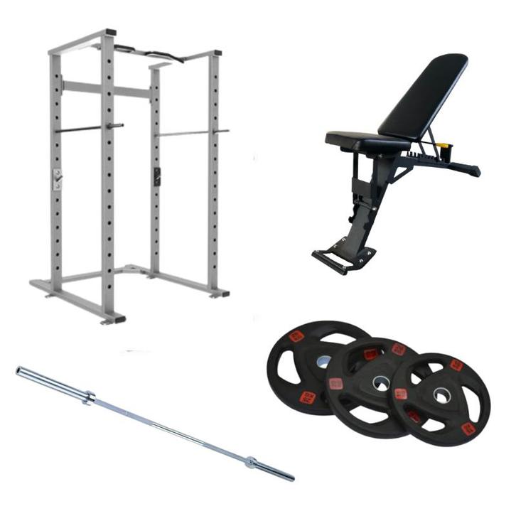 Gymfit volledig home gym pakket | power cage | squat rack |, Sport en Fitness, Fitnessmaterialen, Overige typen, Ophalen of Verzenden