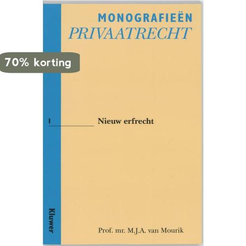 Nieuw erfrecht / Monografieen Privaatrecht / 1 9789013019506, Boeken, Wetenschap, Gelezen, Verzenden