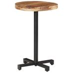 vidaXL Table de bistro Ronde Ø50x75 cm Bois dacacia, Huis en Inrichting, Tafels | Eettafels, Verzenden