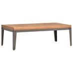 vidaXL Table basse de jardin 110x55x36 cm Bois solide, Maison & Meubles, Tables | Tables de salon, Neuf, Verzenden