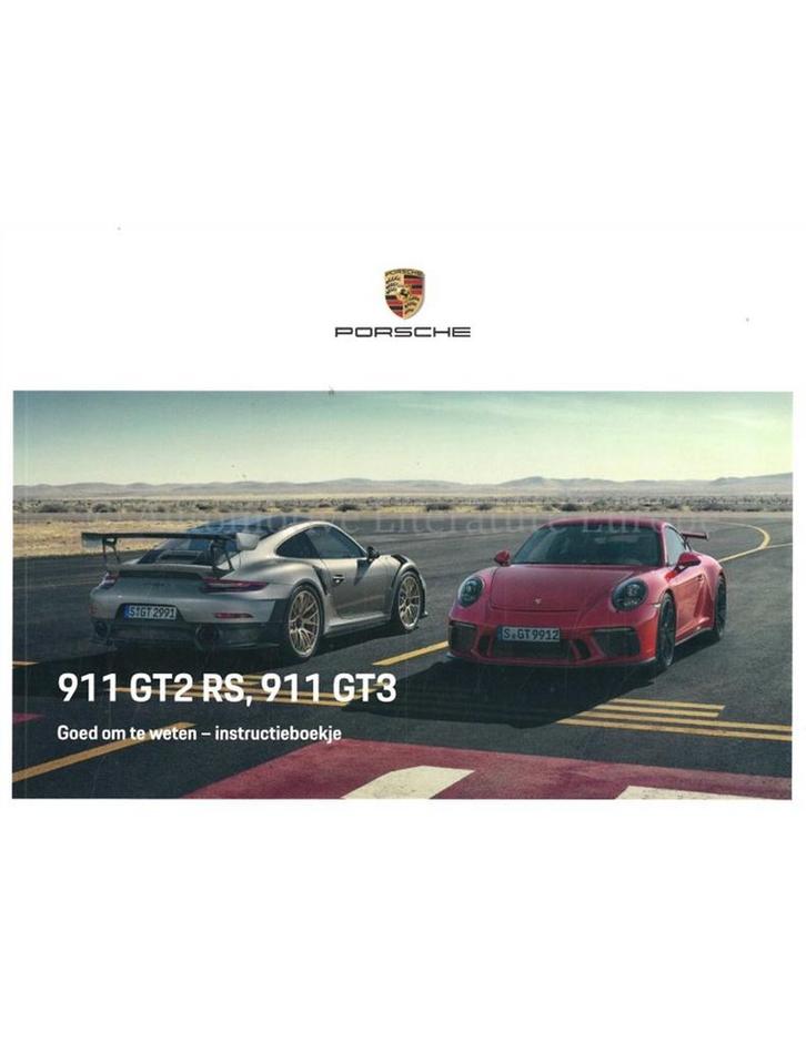 2018 PORSCHE 911 GT2 RS | GT3 INSTRUCTIEBOEKJE NEDERLANDS, Autos : Divers, Modes d'emploi & Notices d'utilisation