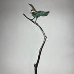 J. Zak (XX-XXI) - The spartow on a branch - 63cm bronze, Antiek en Kunst