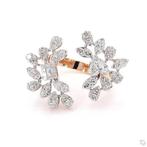 Ring - 14 karaat Roségoud -  1.40ct. tw. Diamant, Handtassen en Accessoires, Ringen, Nieuw