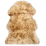 vidaXL Vloerkleed 60x90 cm schapenvacht gemêleerd bruin, Huis en Inrichting, Stoffering | Tapijten en Vloerkleden, Verzenden, Nieuw