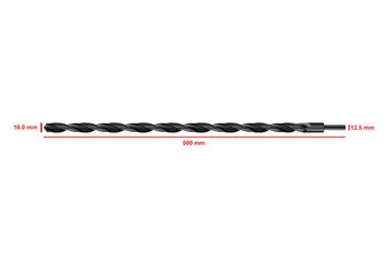 HSS M2 metaalboor 18,0x500 mm (verkleinde schacht) beschikbaar voor biedingen