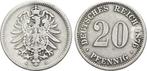 20 Pfennig 1876 G duitses Reich, Postzegels en Munten, Verzenden, België