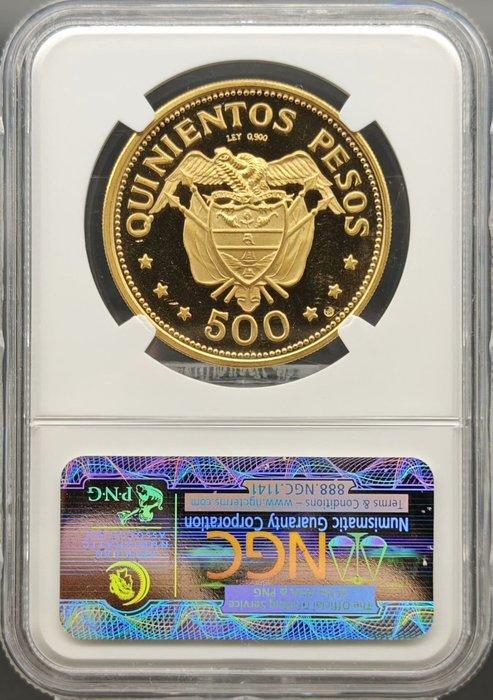 Colombia. 500 Pesos 1968 PF64 Ultra Cameo (Zonder, Postzegels en Munten, Munten | Europa | Niet-Euromunten