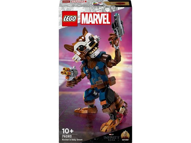 LEGO Marvel Rocket en Baby Groot - 76282, Kinderen en Baby's, Speelgoed | Bouwstenen, Zo goed als nieuw, Verzenden