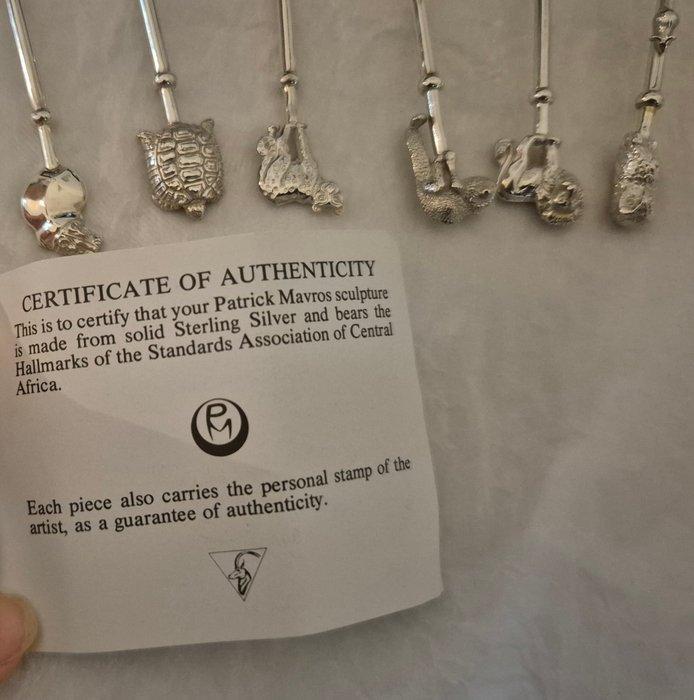 Koffielepel (6) - Zilver - Patrick Mavros Silver, Antiek en Kunst, Antiek | Zilver en Goud