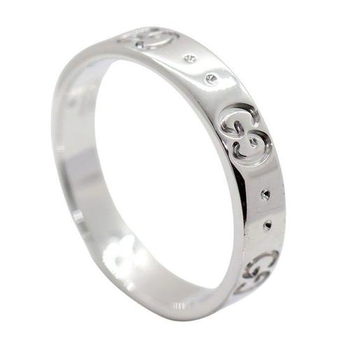 Gucci - Bague - icon - 18 carats Or blanc, Handtassen en Accessoires, Ringen