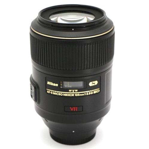 Nikon AF-S 105mm F/2.8G IF-ED VR Micro + HB-38 zonnekap en, Audio, Tv en Foto, Fotocamera's Digitaal