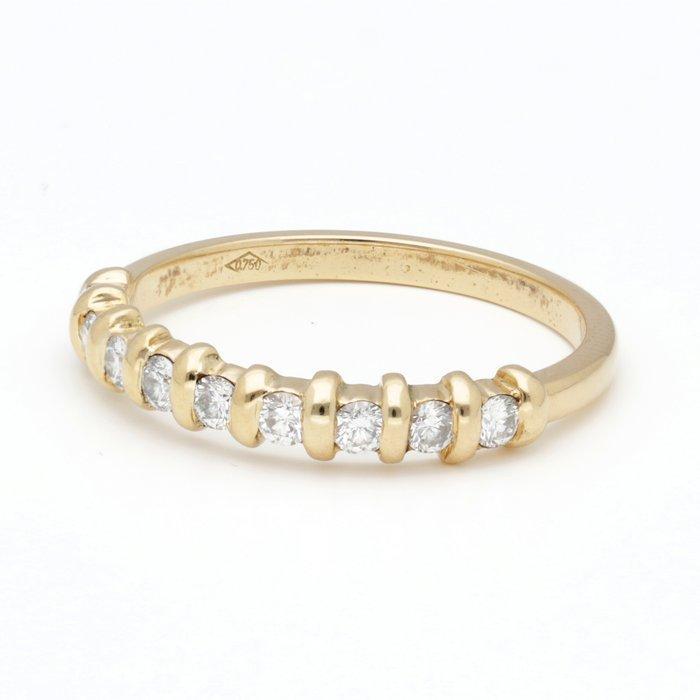 Ring - 18 karaat Geel goud Diamant (Natuurlijk), Handtassen en Accessoires, Ringen